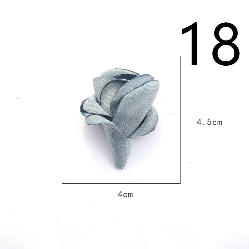 Fabric Flower Rose Sticky Head DIY Handmade Headdress