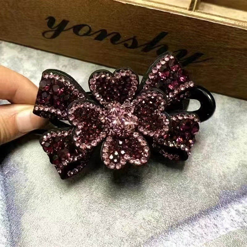 Women's Fashionable Temperamental All-match Simple Rhinestone Barrettes