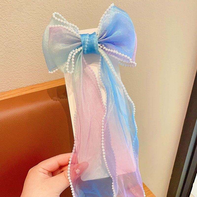 Female Sweet Desire Mesh Bow Hair Clip
