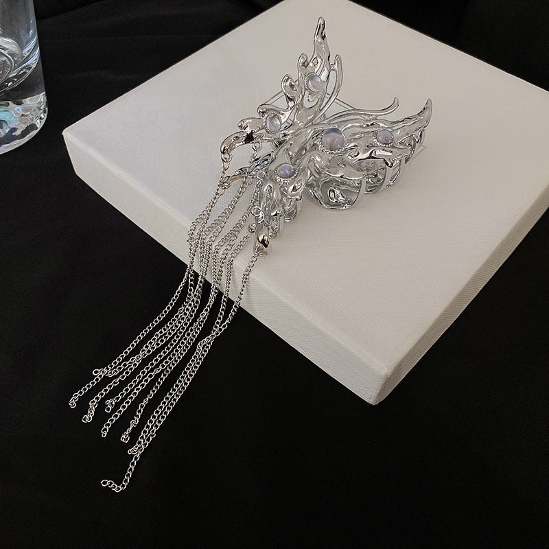 Best Butterfly Moonstone Tassel Personalized Hair Shark Clip