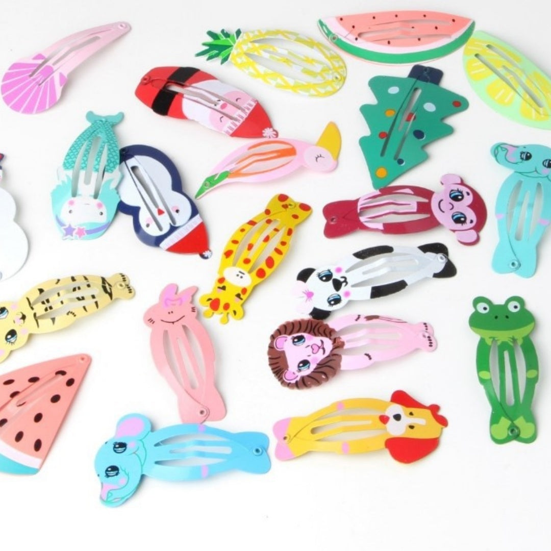 Cute Printed Animal Hair Clip Headwear
