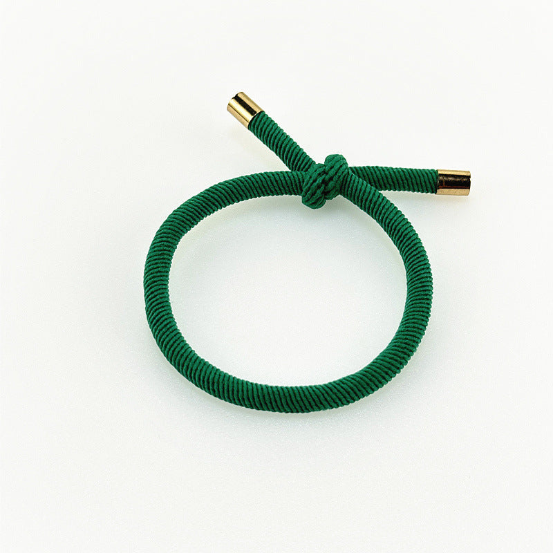 Spiral Pattern Hair Rope Bold Knotted Hair Ring Simple