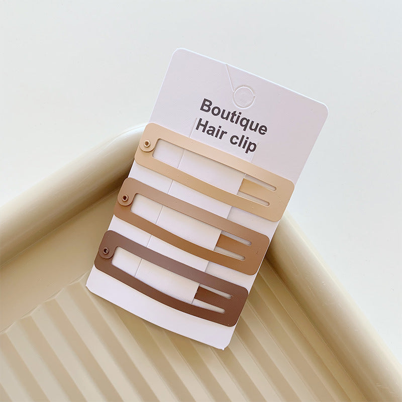 Milk Tea Hair Clip Coffee Color Bb