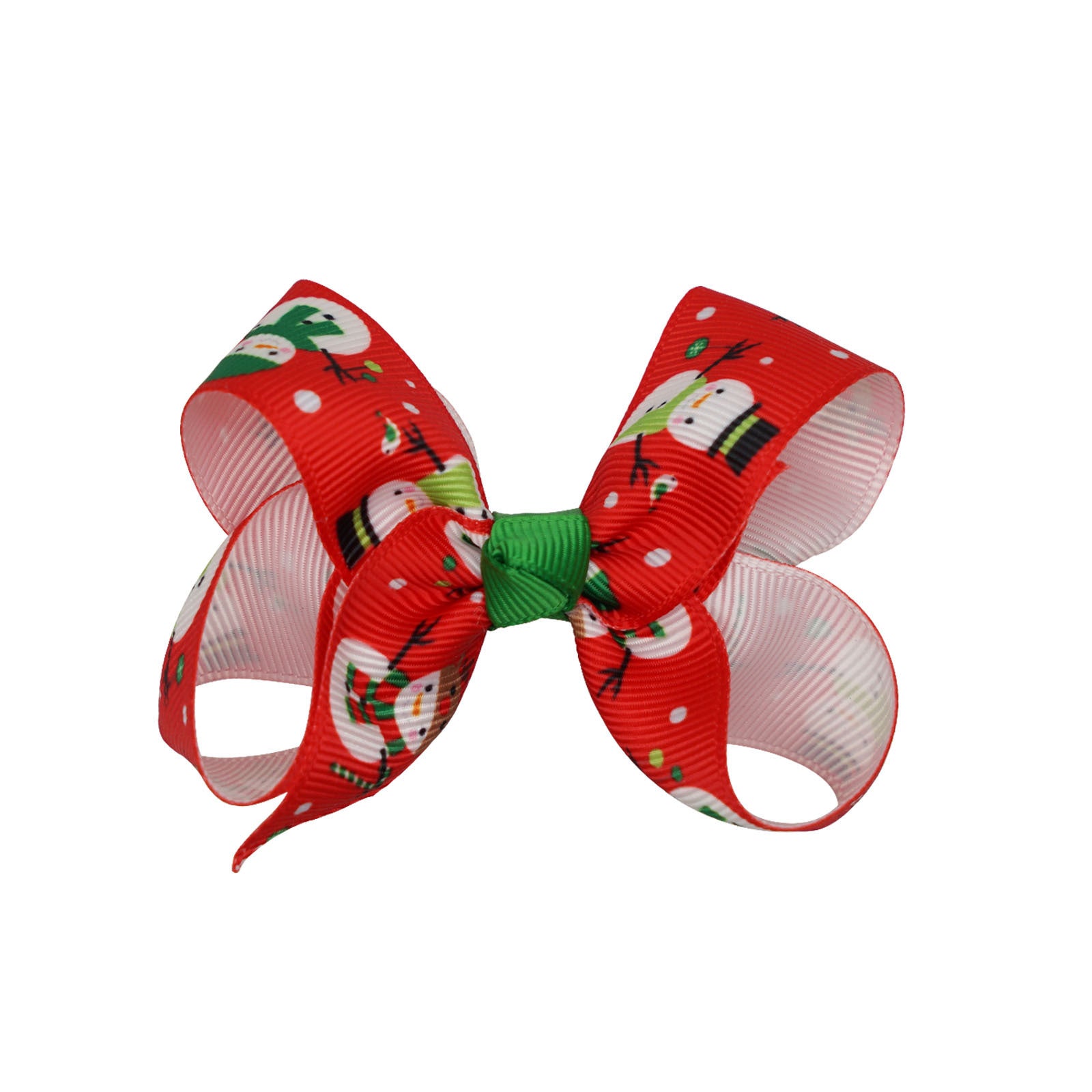 Santa Claus Printed Bow Barrettes European And American