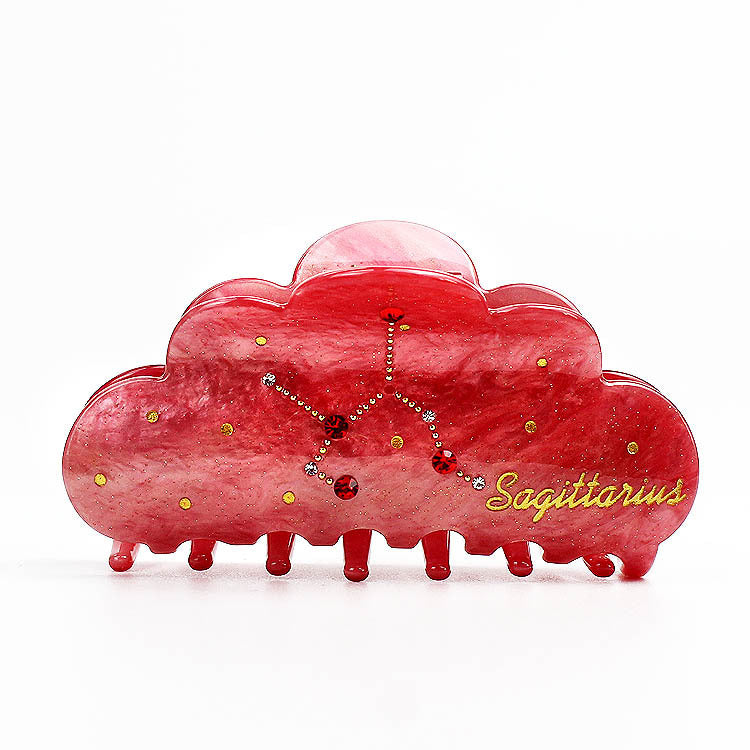 New Twelve Constellation Barrettes Women's Large Grip