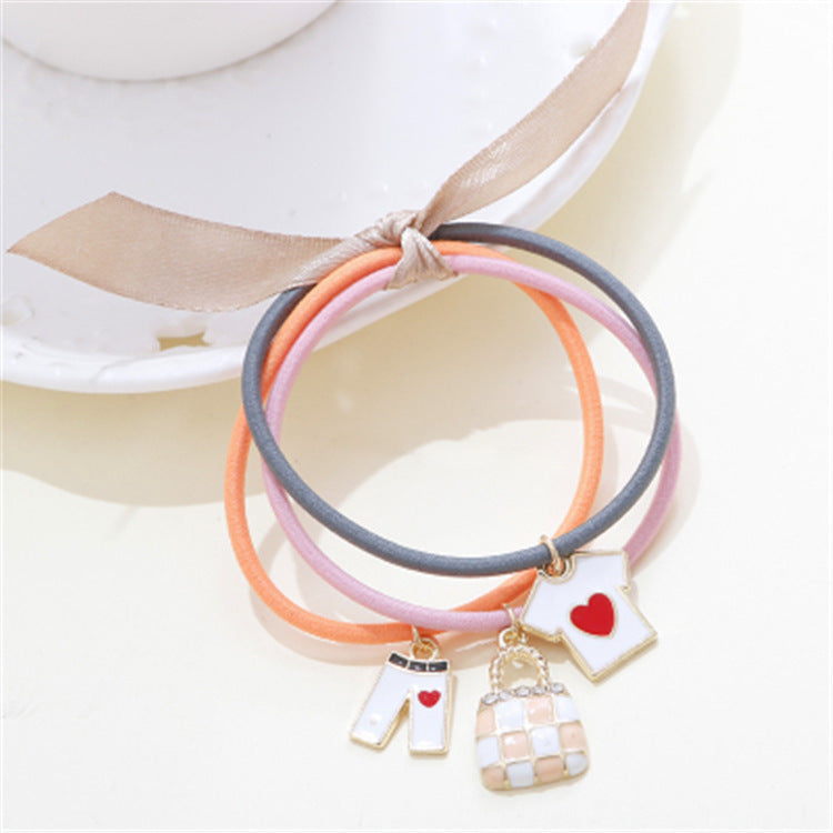 Rubber Band  Ring Fruit Punk Sen Female Tie Hair Hair Rope Female