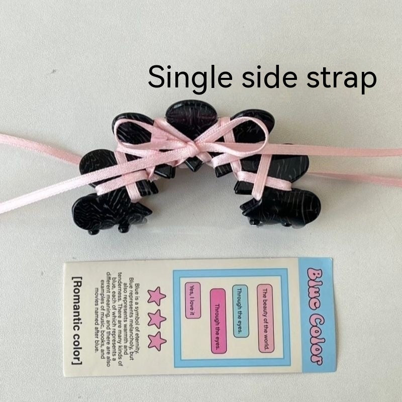 Ballet Ribbon Bow Manual Barrettes
