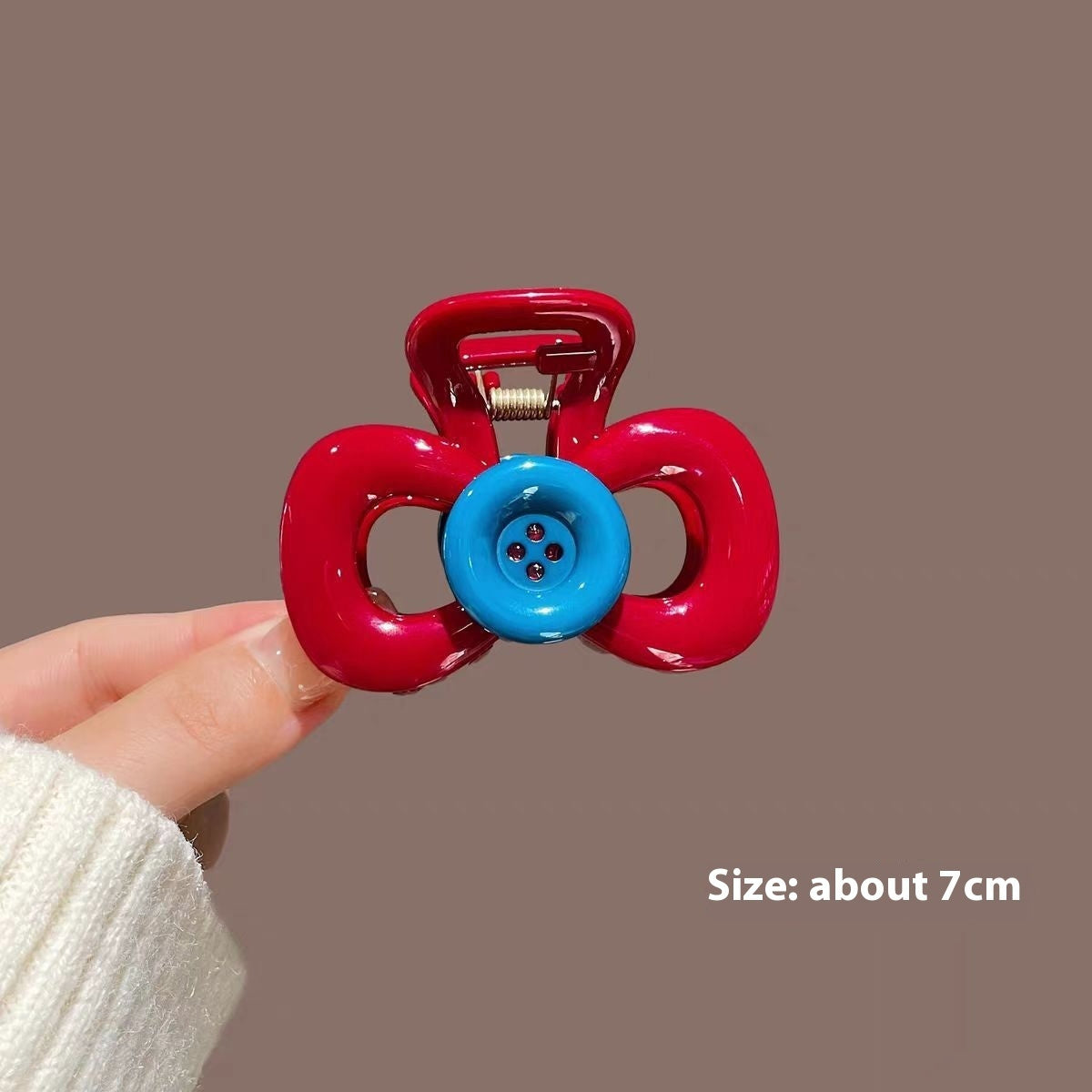 Fashion Temperament Red Triangle Barrettes