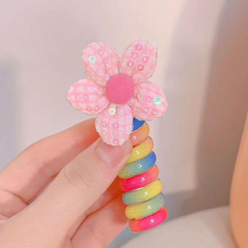 Cute Cartoon Colorful Hair Ring  Hair Accessories Rubber Band Hair Rope