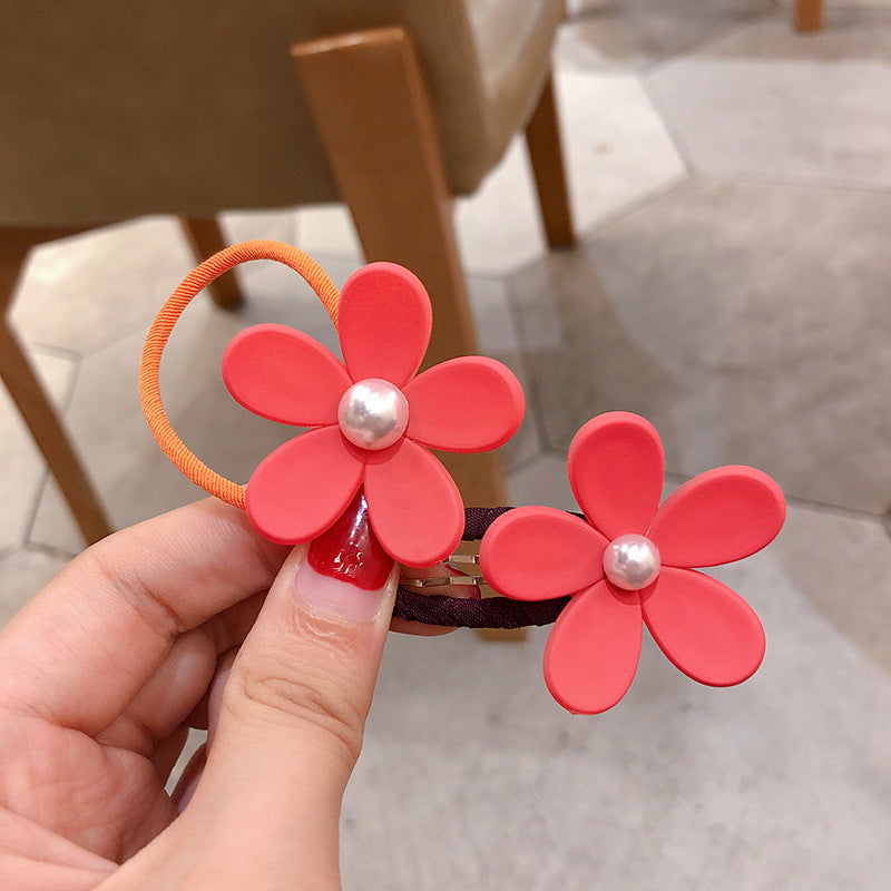 Children's Hair Clip Flower Hair Clip Cute Hair Rope