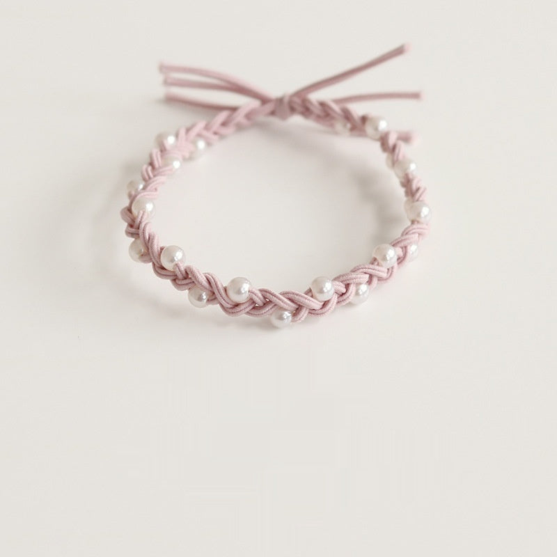 Hair Ring Handmade Pearl Bowknot Headband