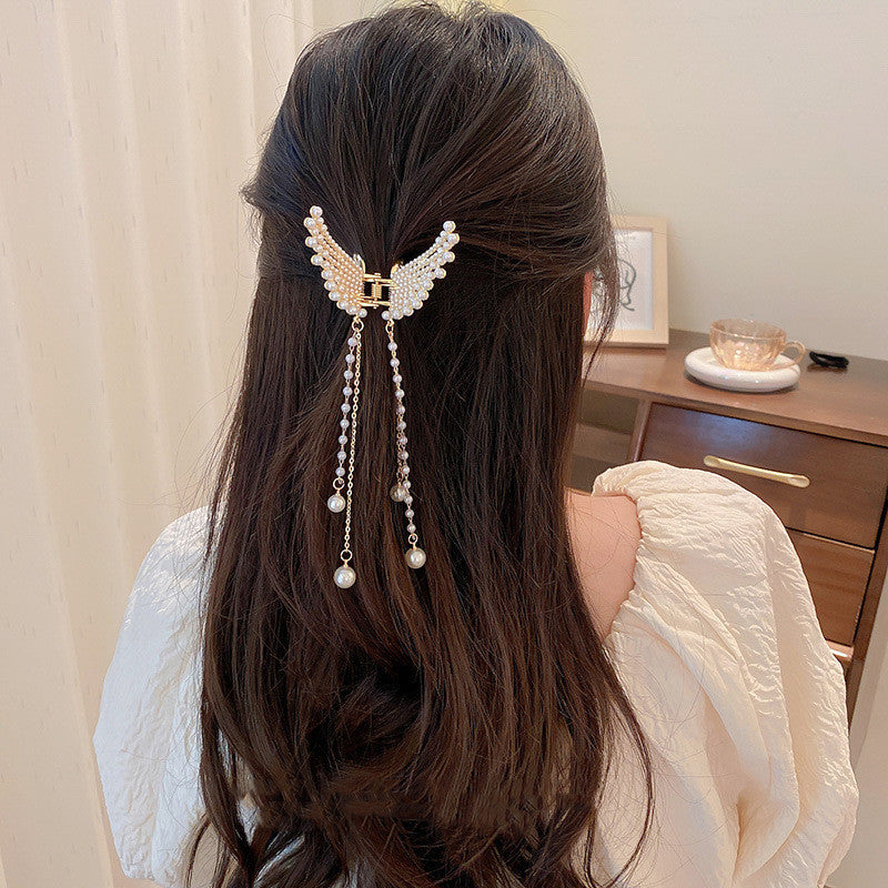 Best Sensual Chain Fringed Shark Clip Fashionable Temperament Hair Accessories