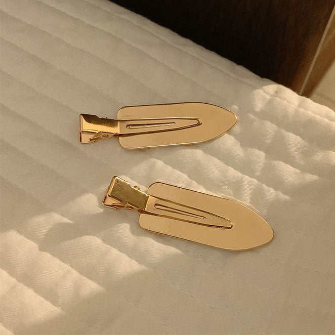 Popular Best Small Leaf Duckbill Clip DIY Seamless Hair Clip Handmade Material