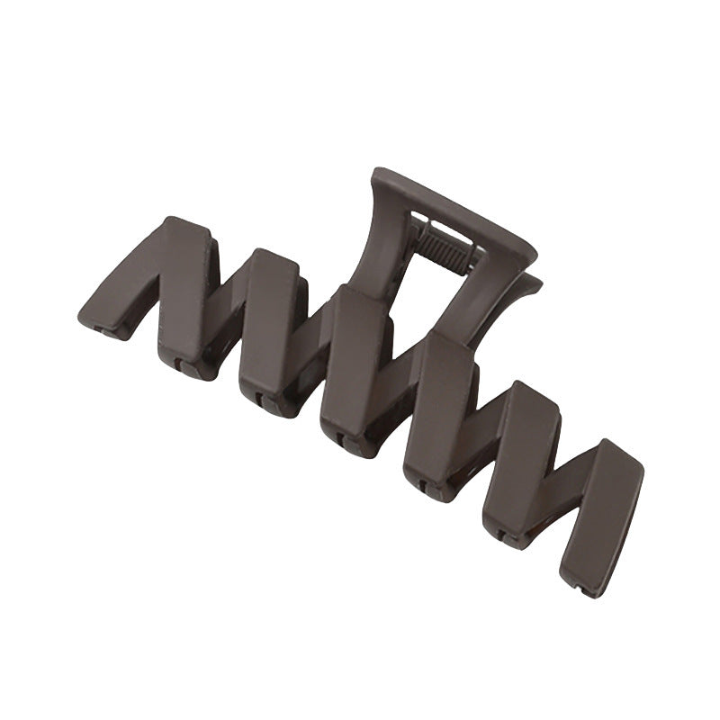 Dark Coffee Color Ladies Hairpin Temperament Pure Color Hair Jaw Clip