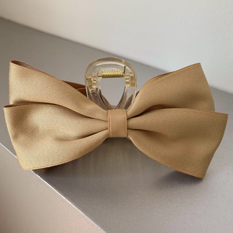 Women's Fashion Simple Satin Bow Barrettes
