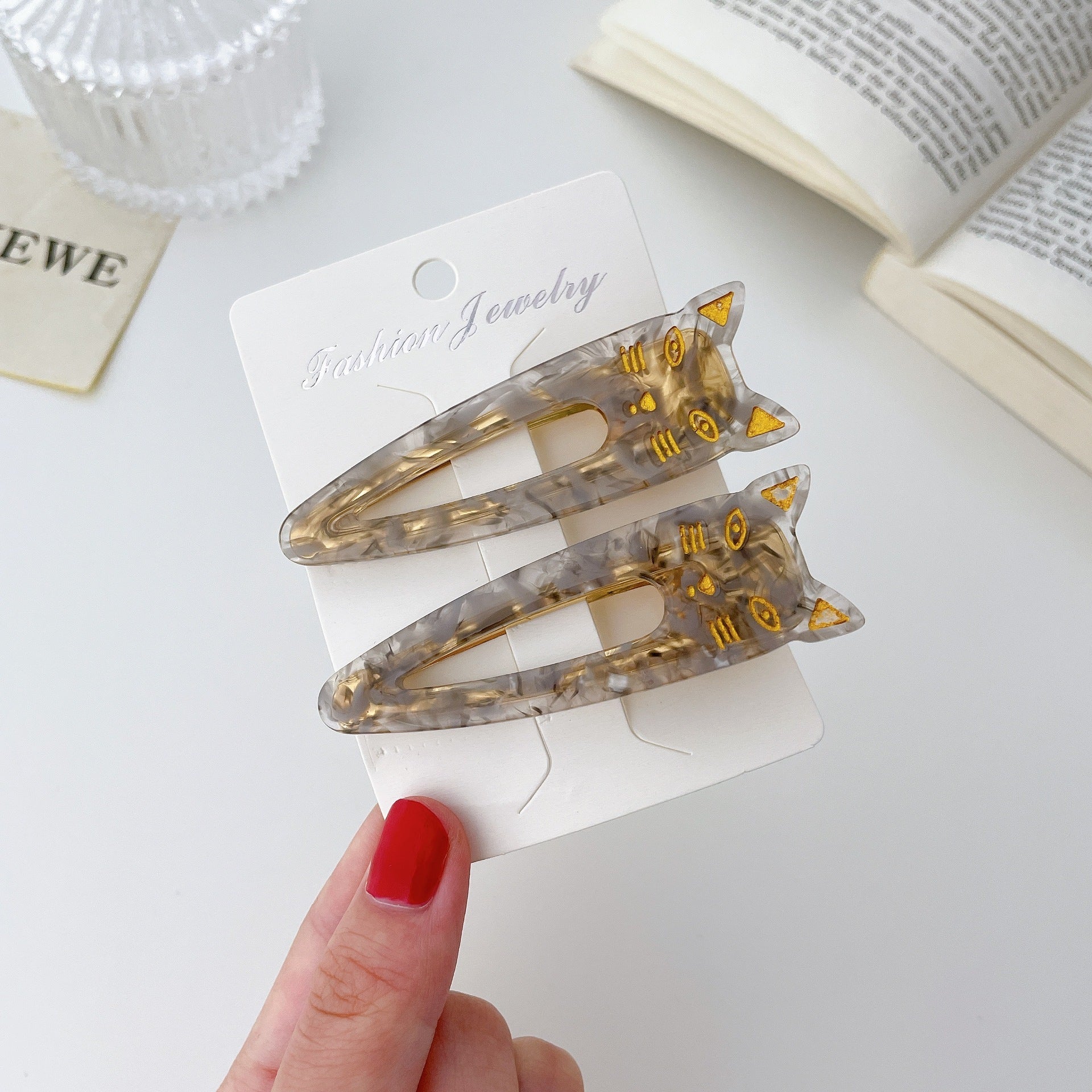 Women's Acetate Plate Bangs Hair Clip