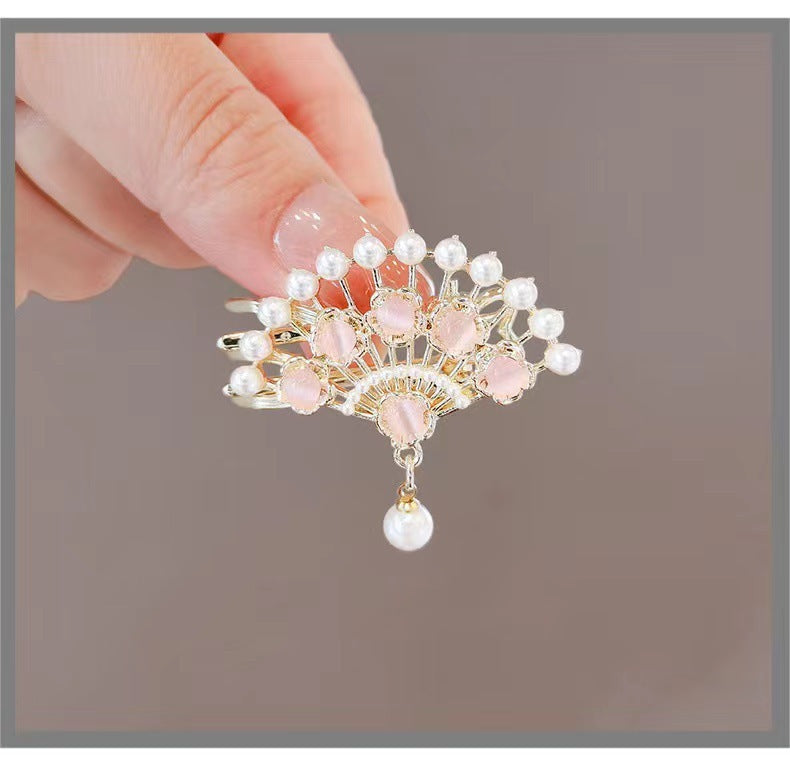 Best Elegant Pearl Antique Style Fan Hair Clip