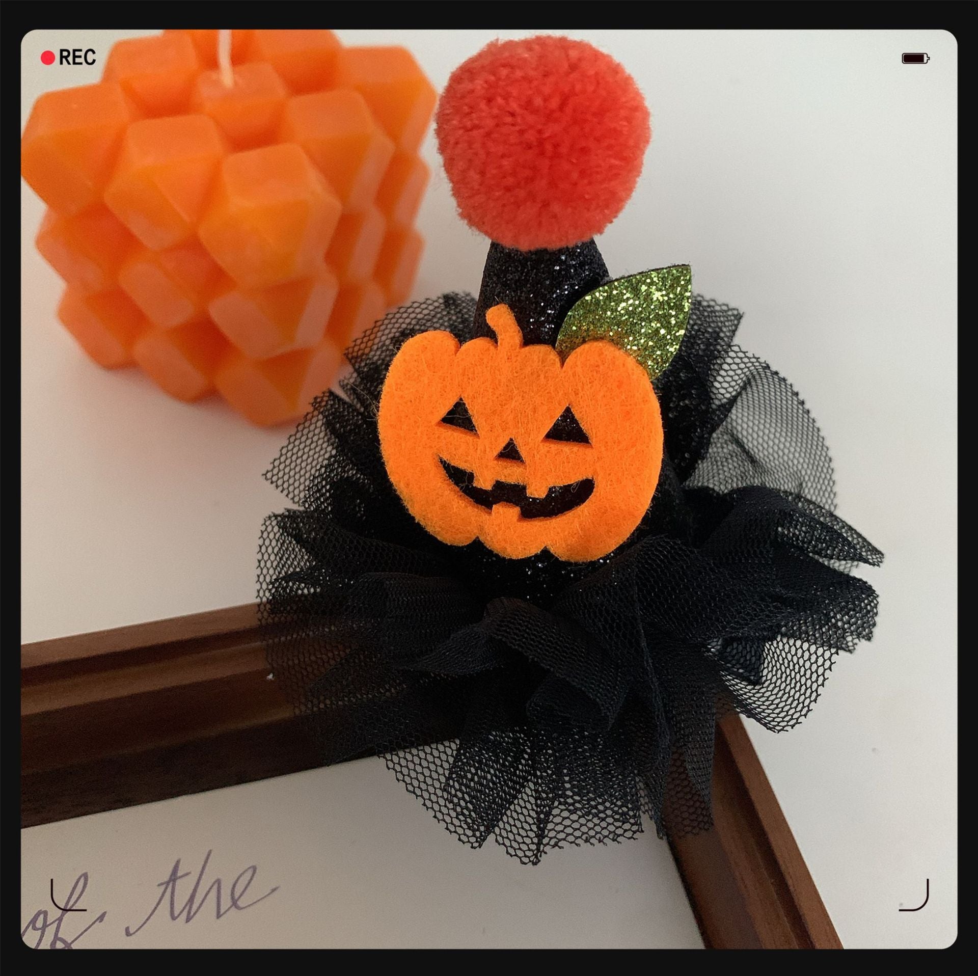 Children's Pumpkin Skull Barrettes Halloween Bat Barrettes