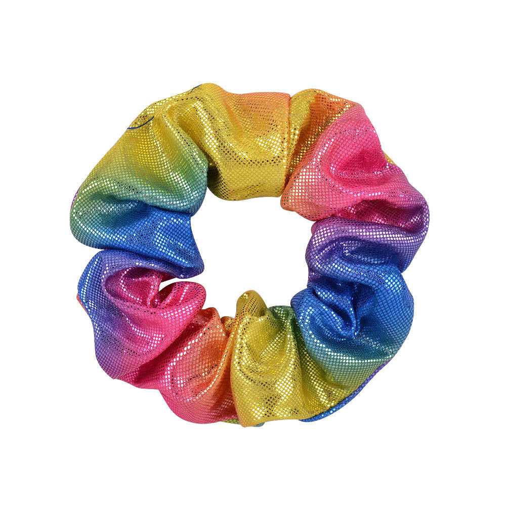 16 Color Laser Cloth Hair Ring Bronzing Two-tone Gradient Pork Intestine Circle Head Flower