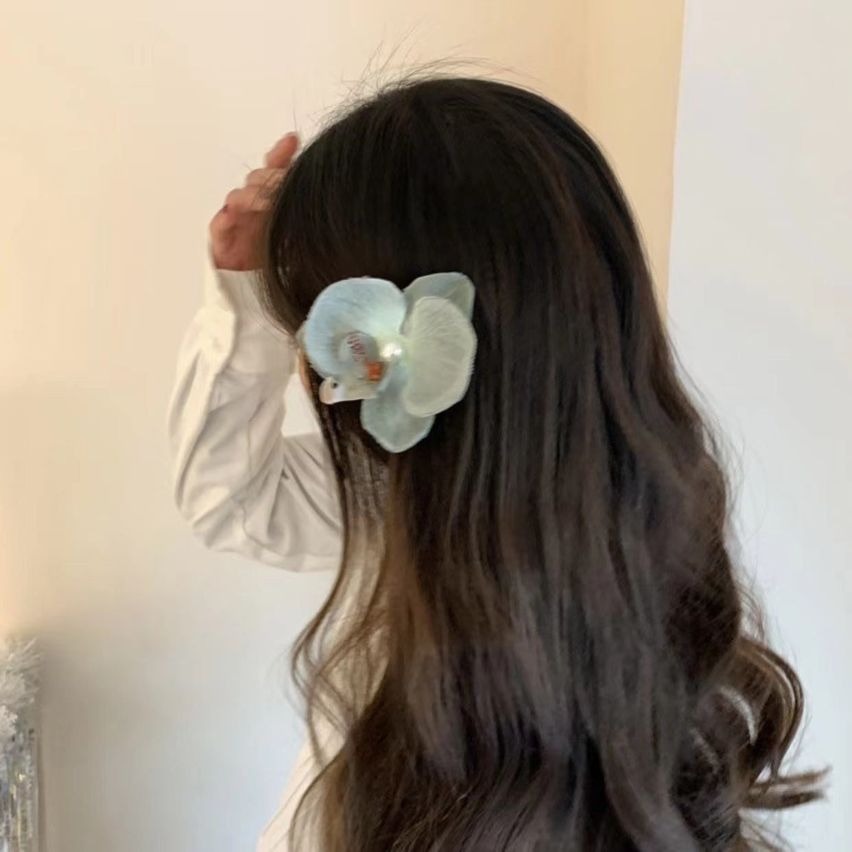 French Elegant Temperament Butterfly Orchid Hair Clip