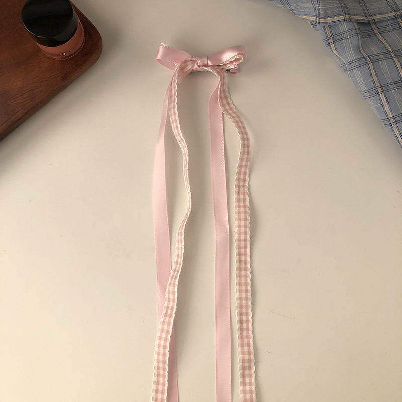 Sweetheart Pure Desire Lace Bow Barrettes Pairs Ponytail