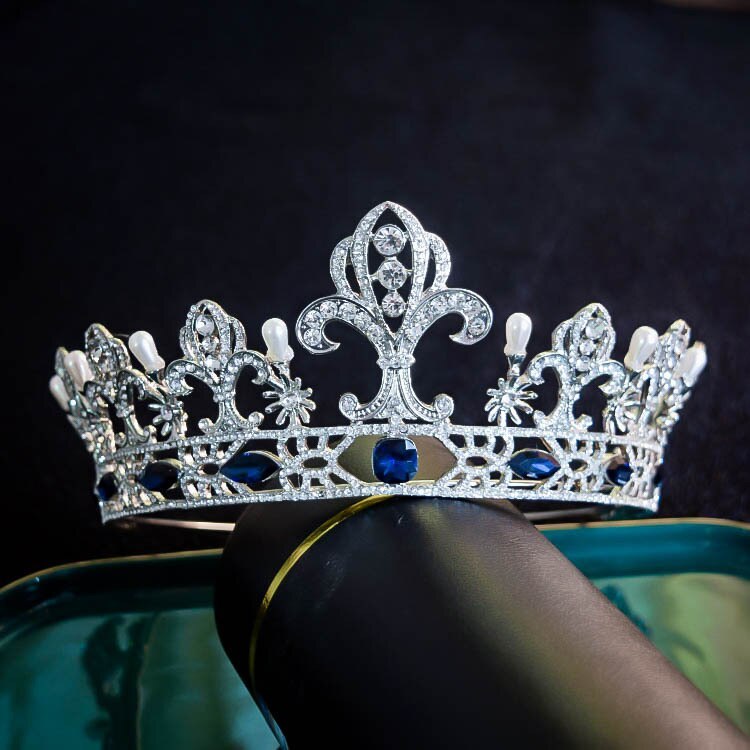 Best Bridal Crown European Queen Retro Crystal Hair Accessories