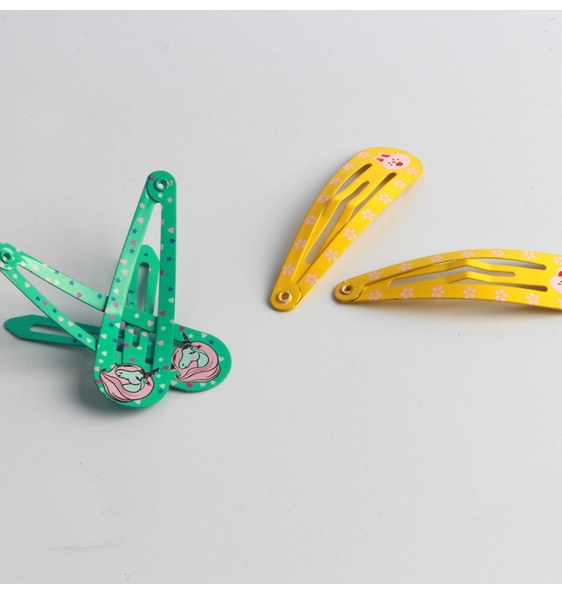 Printing Hairpin Headdress Hair Hairwear Side Clip