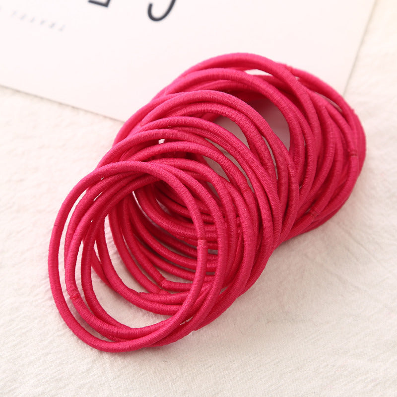 Fine Leather Band Hair Ring Jewelry