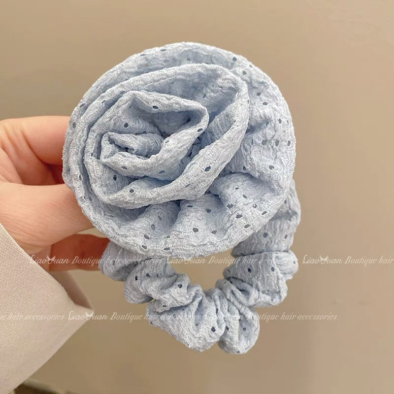 Summer Super Fairy Sweet Lace Large Intestine Hair Ring