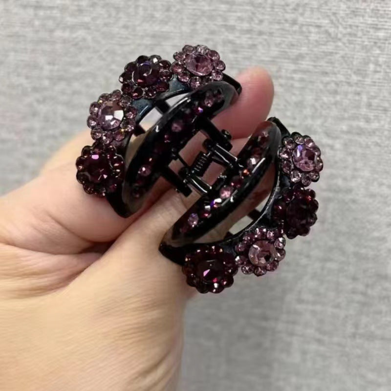 Rhinestone Barrettes High-end Flower Headwear