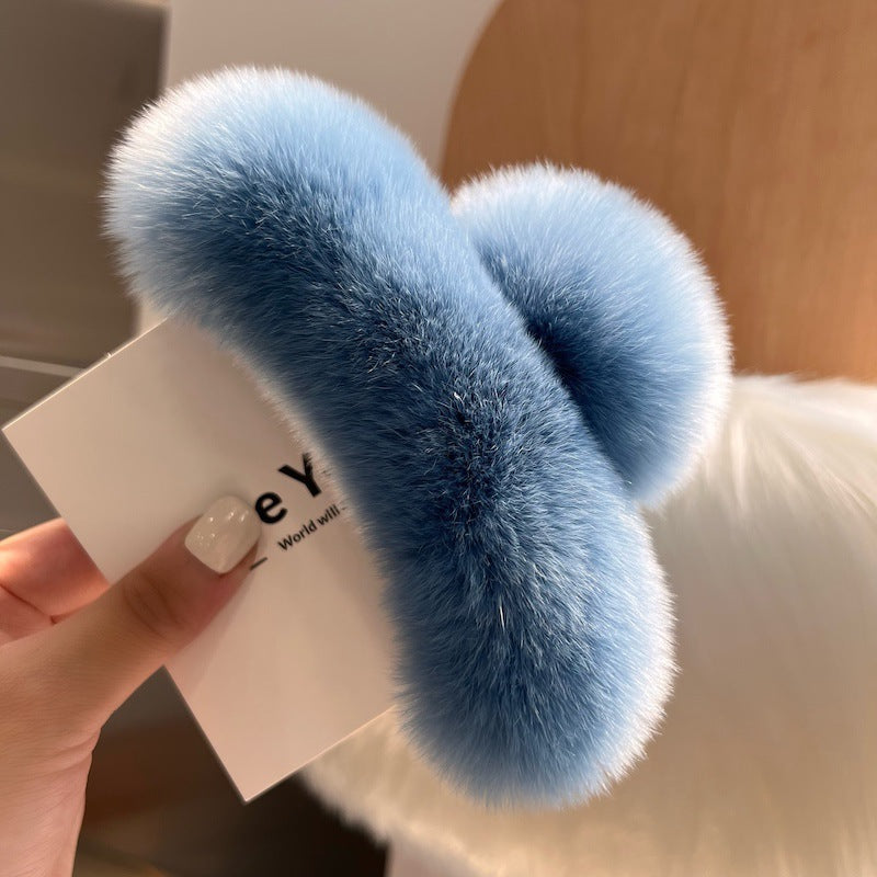 Best Korea Real Otter Hair Hair Clip Female
