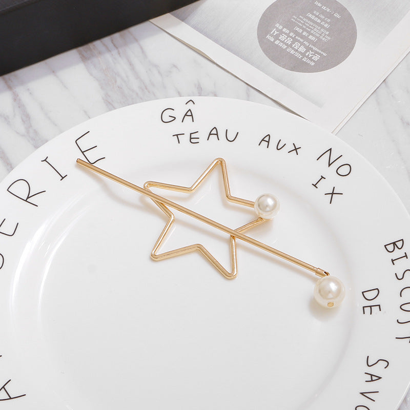 Star round hairpin with comb and hairpin