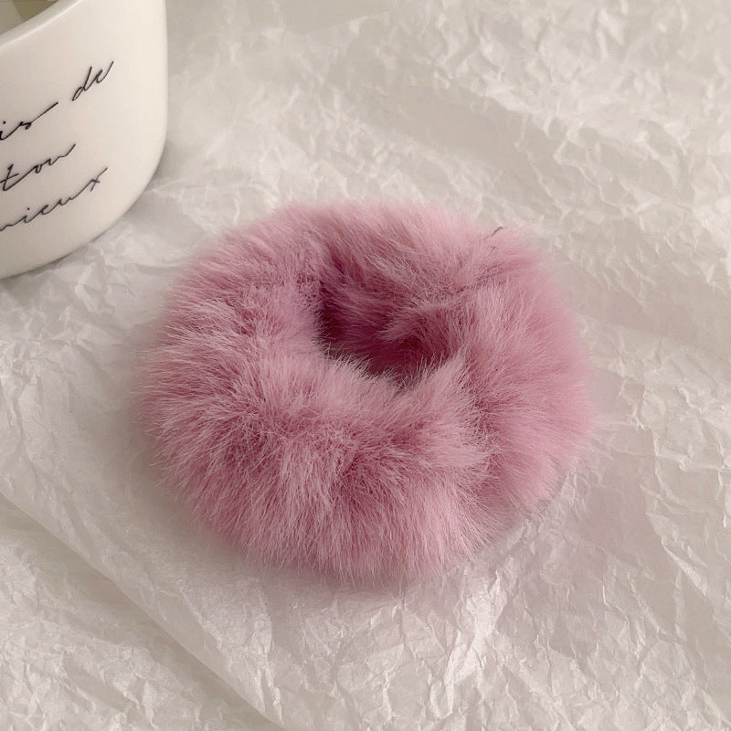 Cute Plush Intestine Hair Ring  Scrunchies  Girls' Hair Accessories