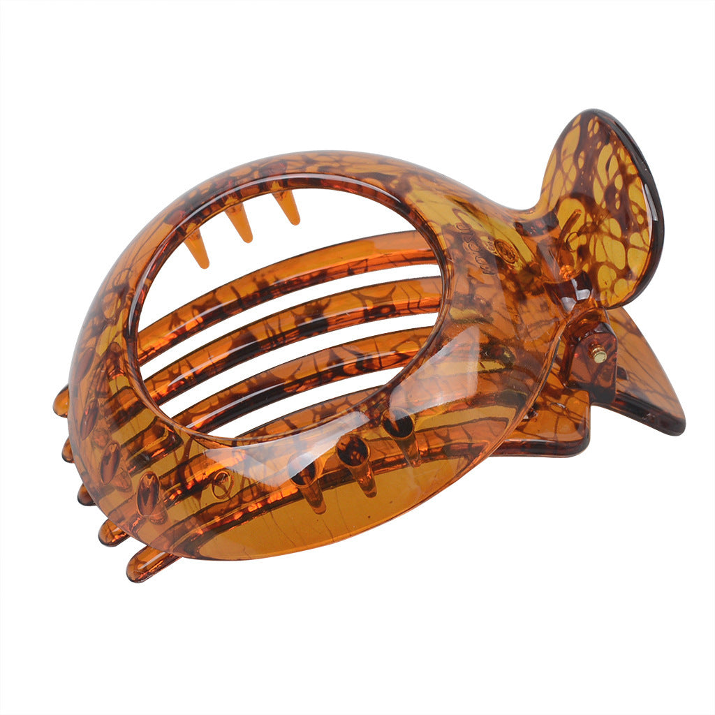 European And American Stylish Round Hollow Hair Plug Barrettes