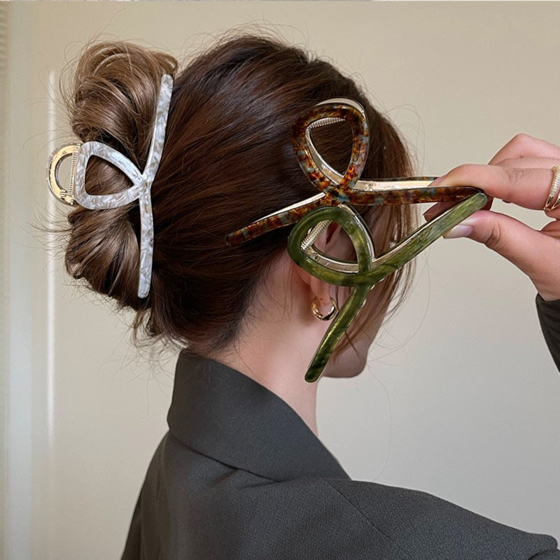Best Retro French Simple Hair Clip Women
