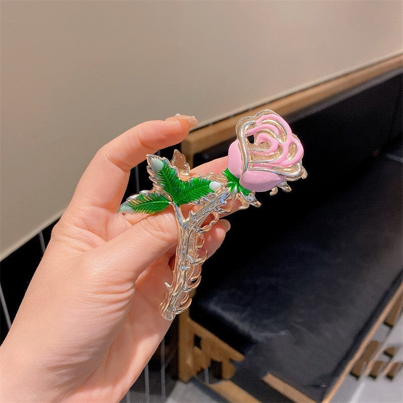 Rose Barrettes