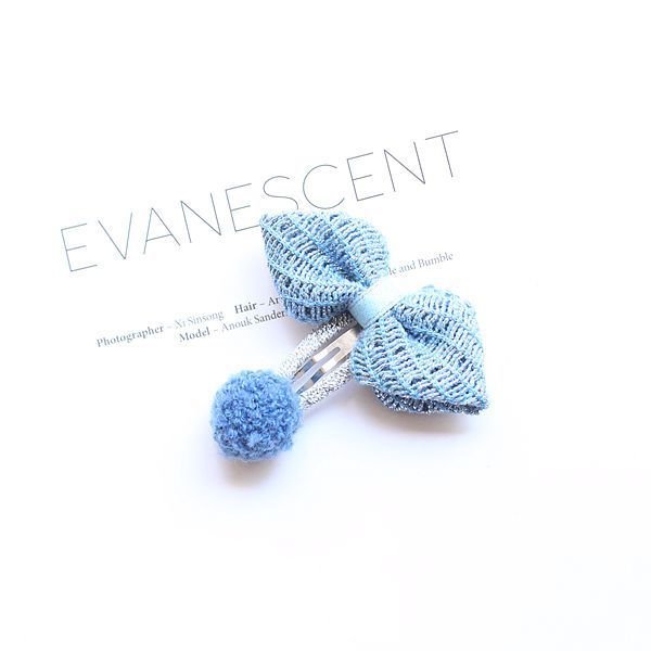 Children's Parent-child Hair Ball Cotton And Linen Bow Hairpin Princess BB Clip