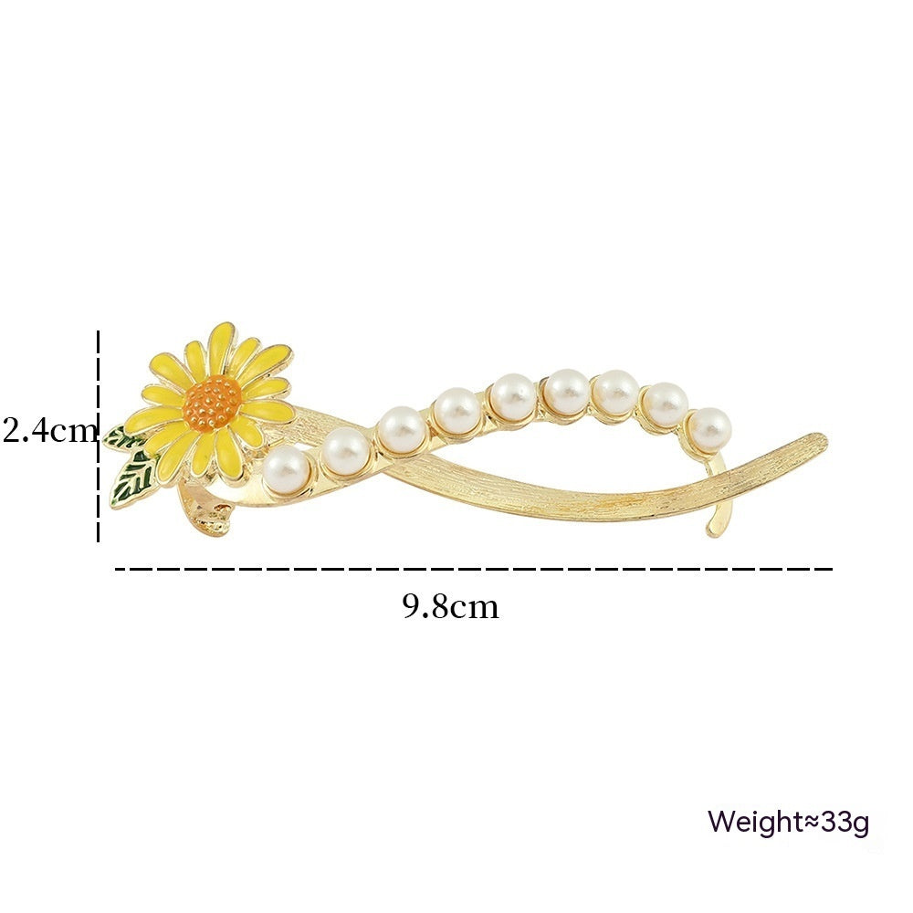 Elegant Graceful Barrettes Lily Flower Hair Claw