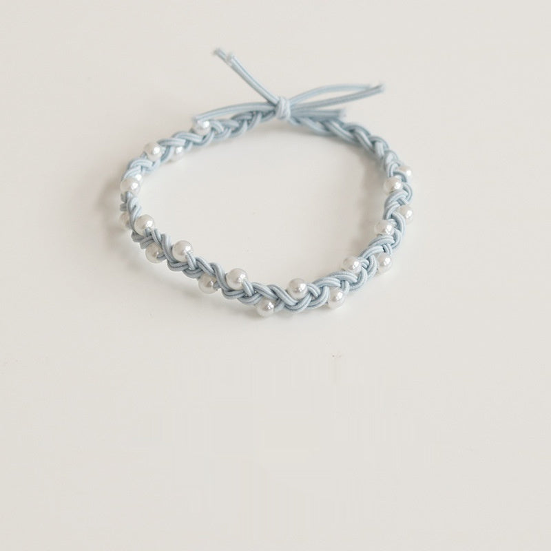 Hair Ring Handmade Pearl Bowknot Headband
