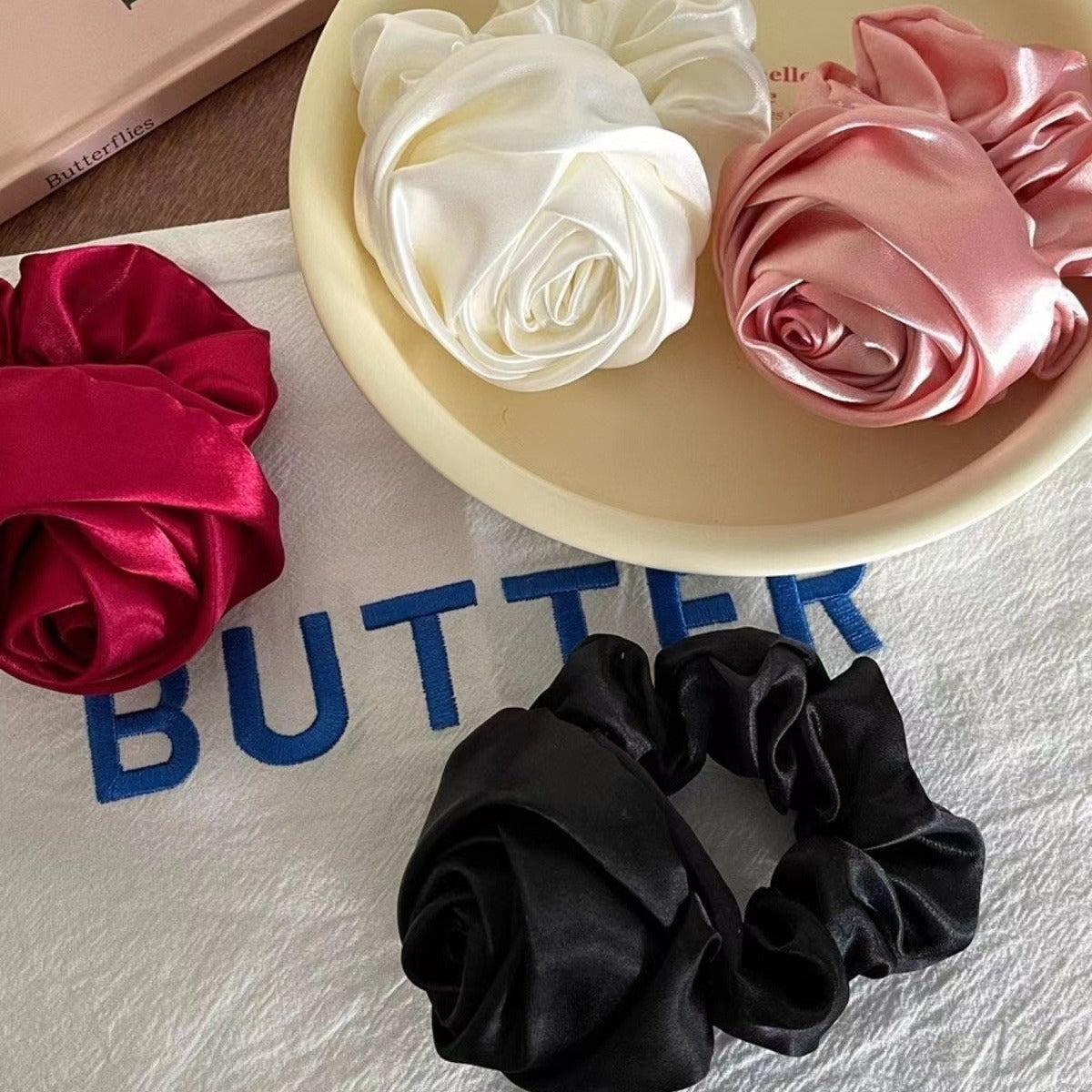 Best Bun Ponytail Advanced Sense Flower Hair Rope Rubber Band Headdress