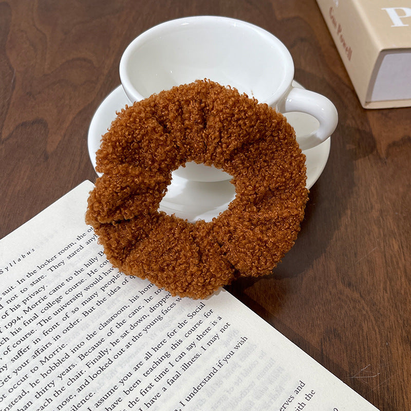 Cute Plush Intestine Hair Ring  Scrunchies  Girls' Hair Accessories