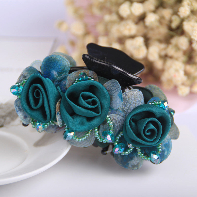 Women's Fashion Simple Fabric Flower Hair Clip