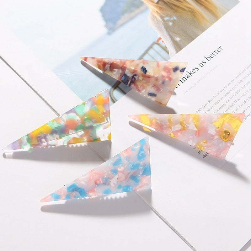 Fashion Personality New Acetate Marble Hair Clip