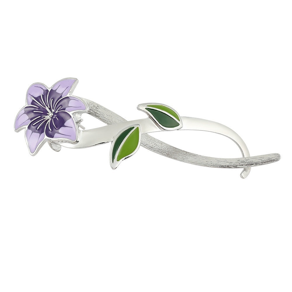 Elegant Graceful Barrettes Lily Flower Hair Claw