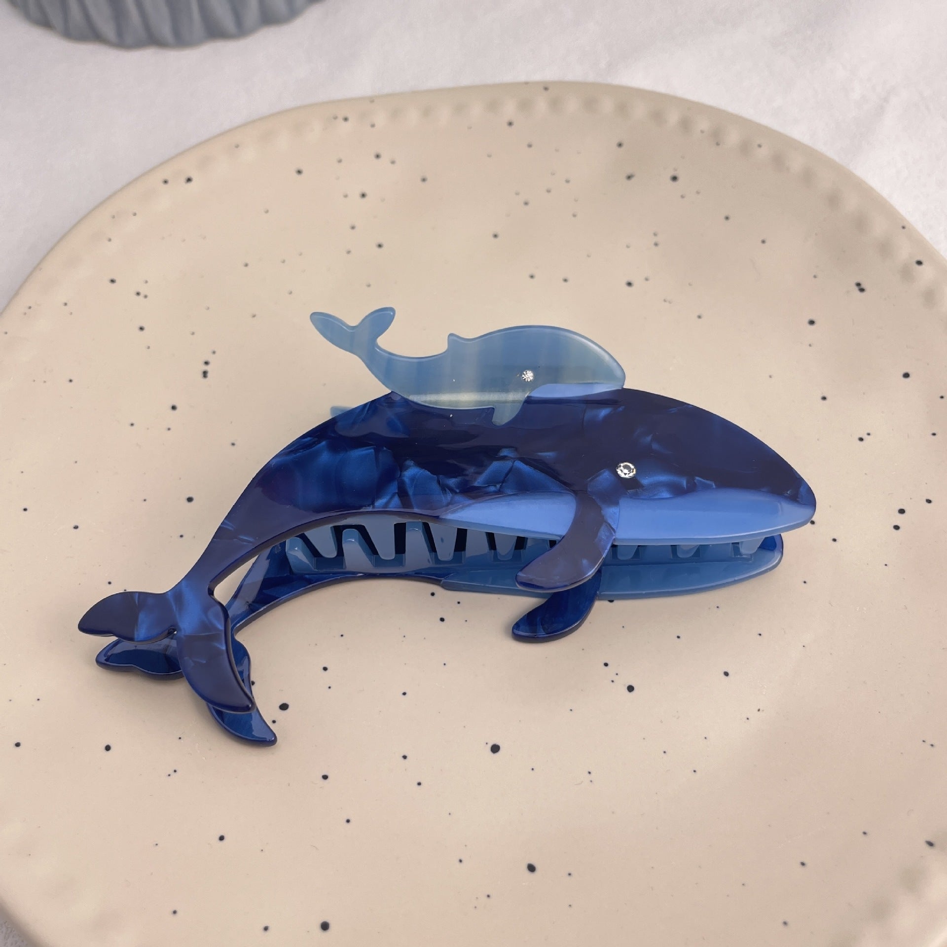 Marine Series Acetic Acid Grip Special-interest Design Animal Whale Shark Cross-border Wholesale Hair Accessories Ponytail Clip