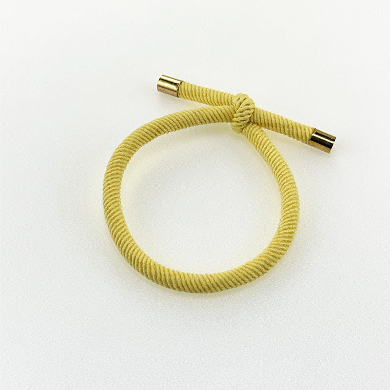 Spiral Pattern Hair Rope Bold Knotted Hair Ring Simple