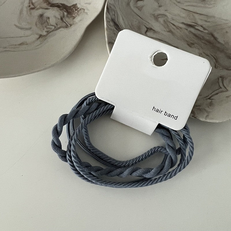 High Elastic Hair Band Simple Color Hair Ring