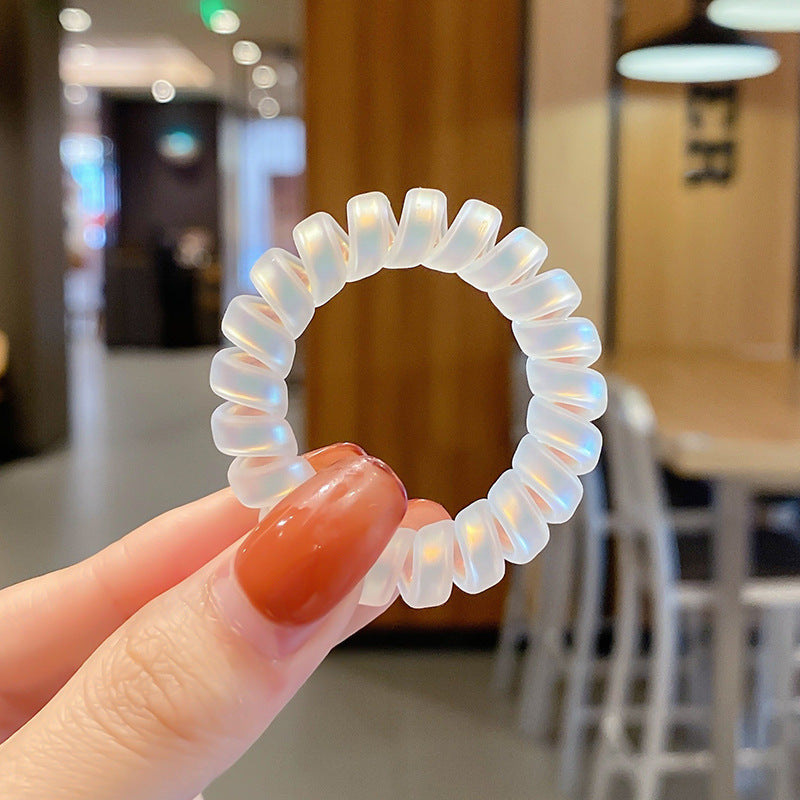 Black Phone Line Hair Ring Women's Korean Style