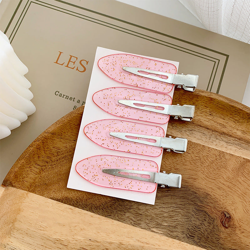 Popular Best Small Leaf Duckbill Clip DIY Seamless Hair Clip Handmade Material