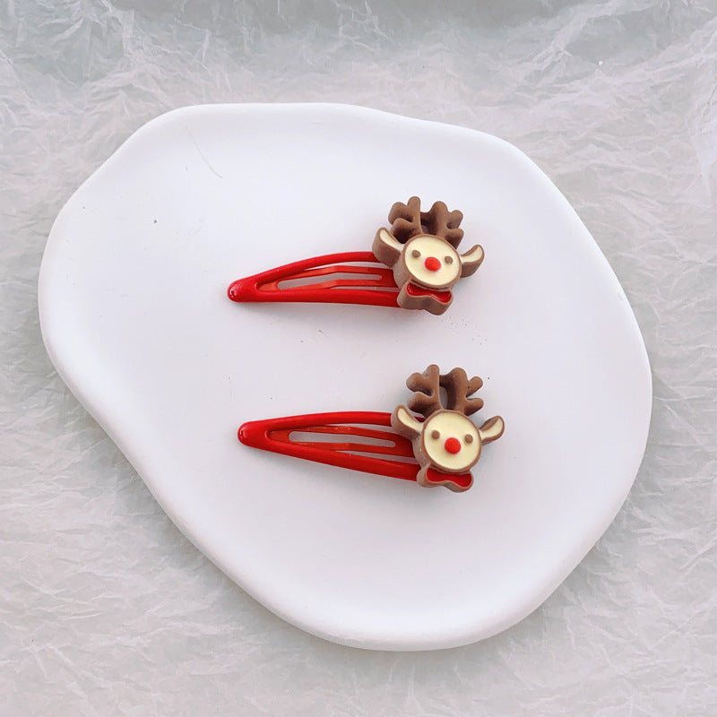 Children's Fashion Simple Christmas Hair Clip